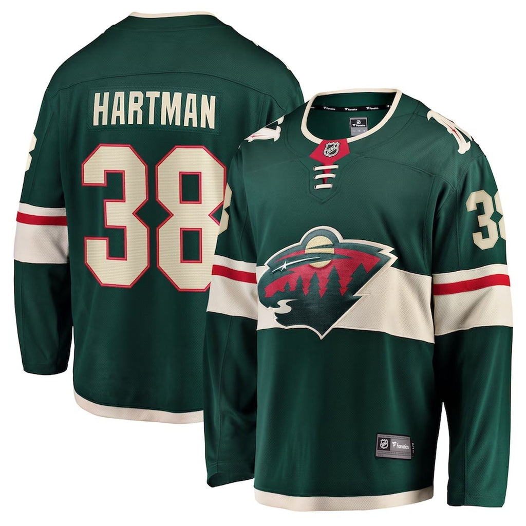 Ryan Hartman Minnesota Wild 38 Jersey