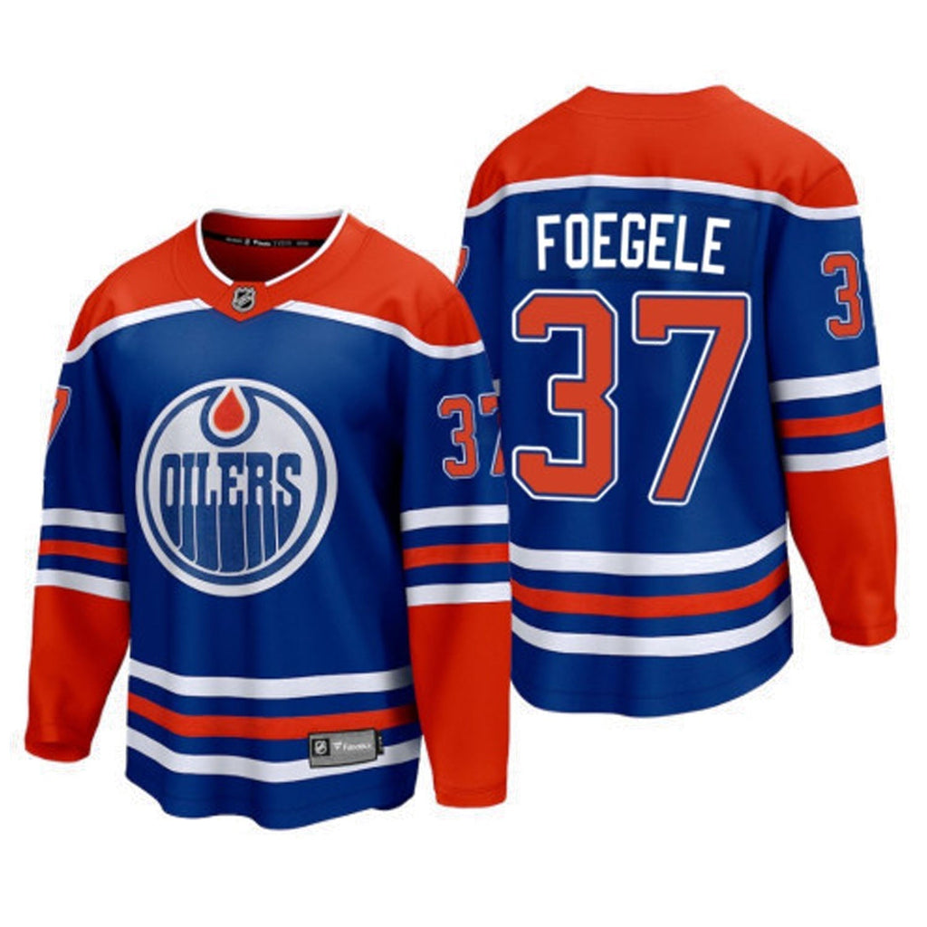 Warren Foegele Edmonton Oilers 37 Jersey