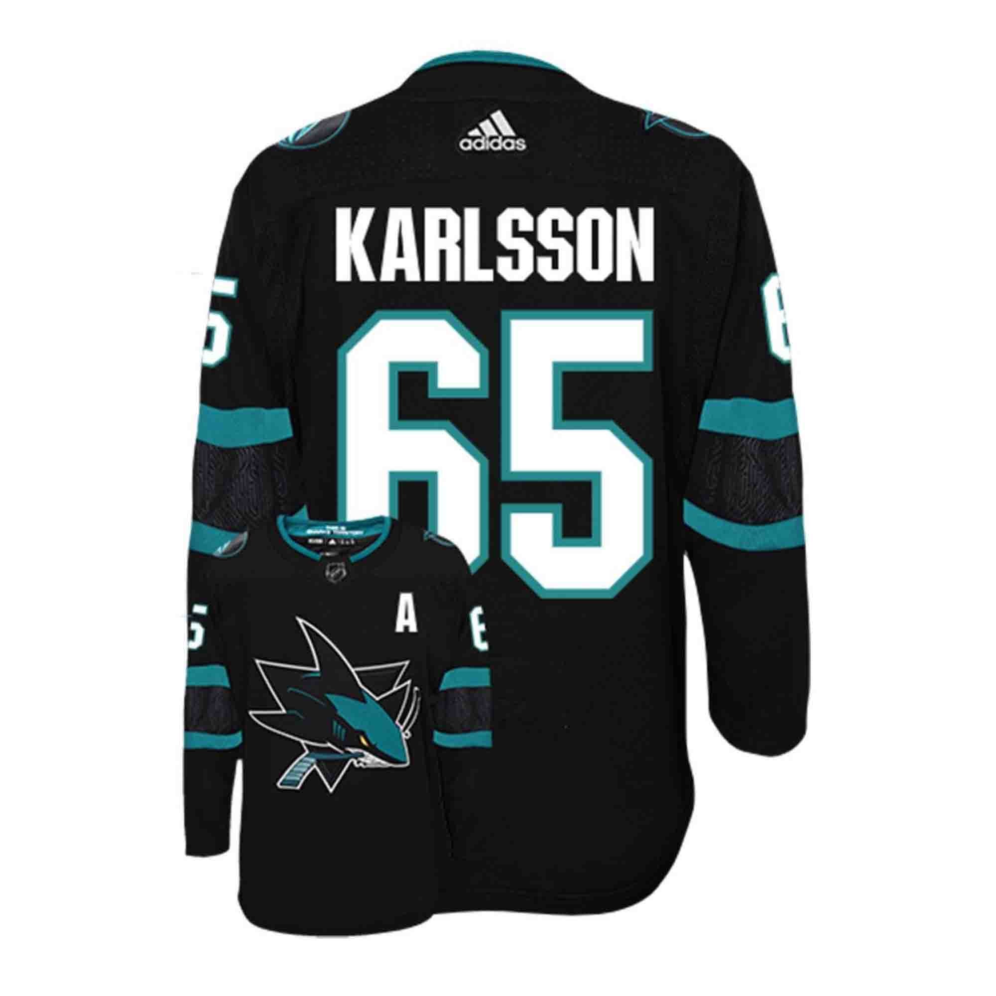 Erik Karlsson San Jose Sharks 65 Jersey