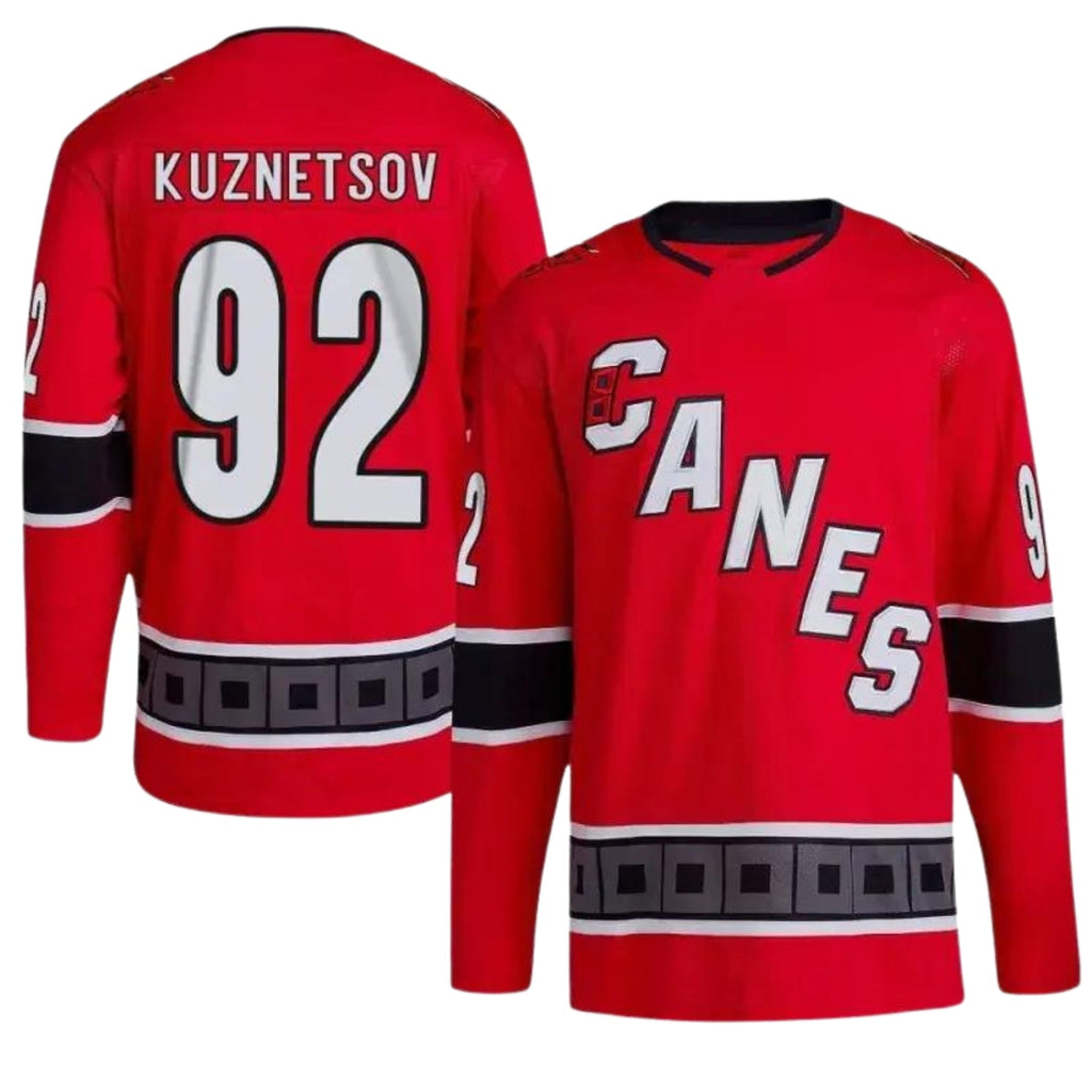 Evgeny Kuznetsov Carolina Hurricanes 92 Jersey