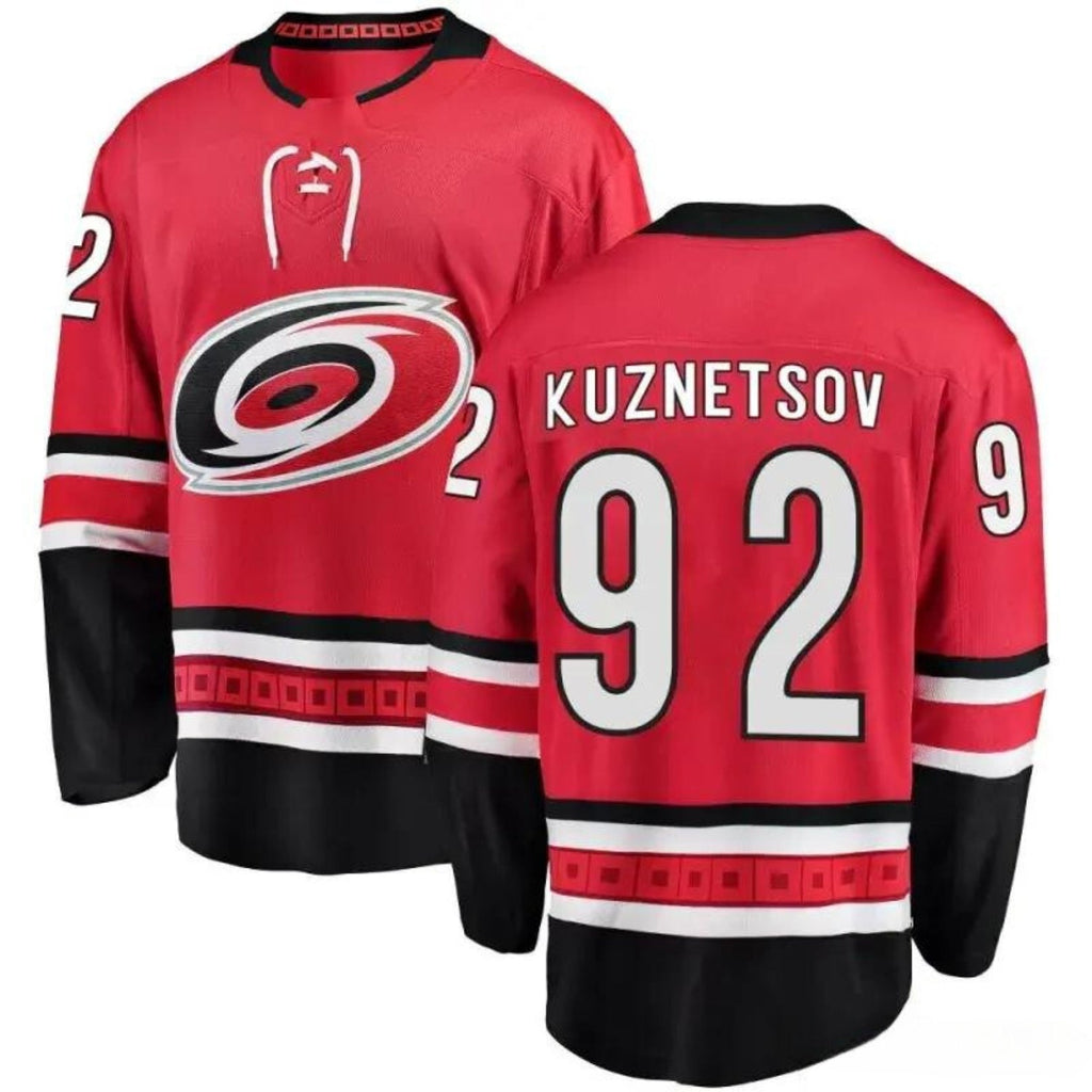 Evgeny Kuznetsov Carolina Hurricanes 92 Jersey