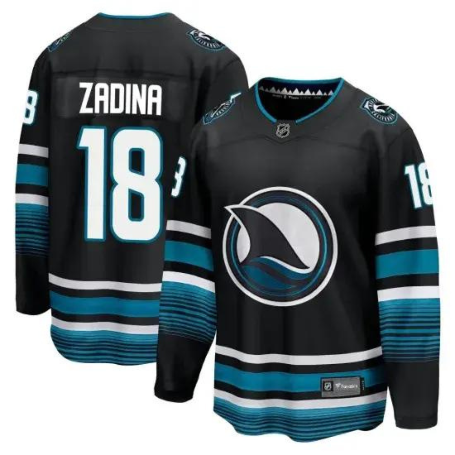 Filip Zadina San Jose Sharks 18 Jersey