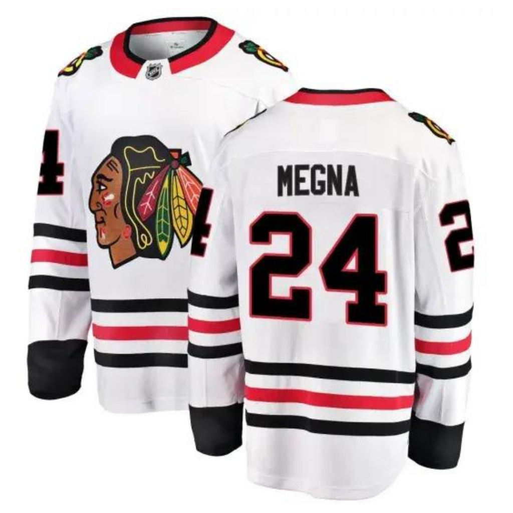 Jaycob Megna Chicago Blackhawks 24 Jersey