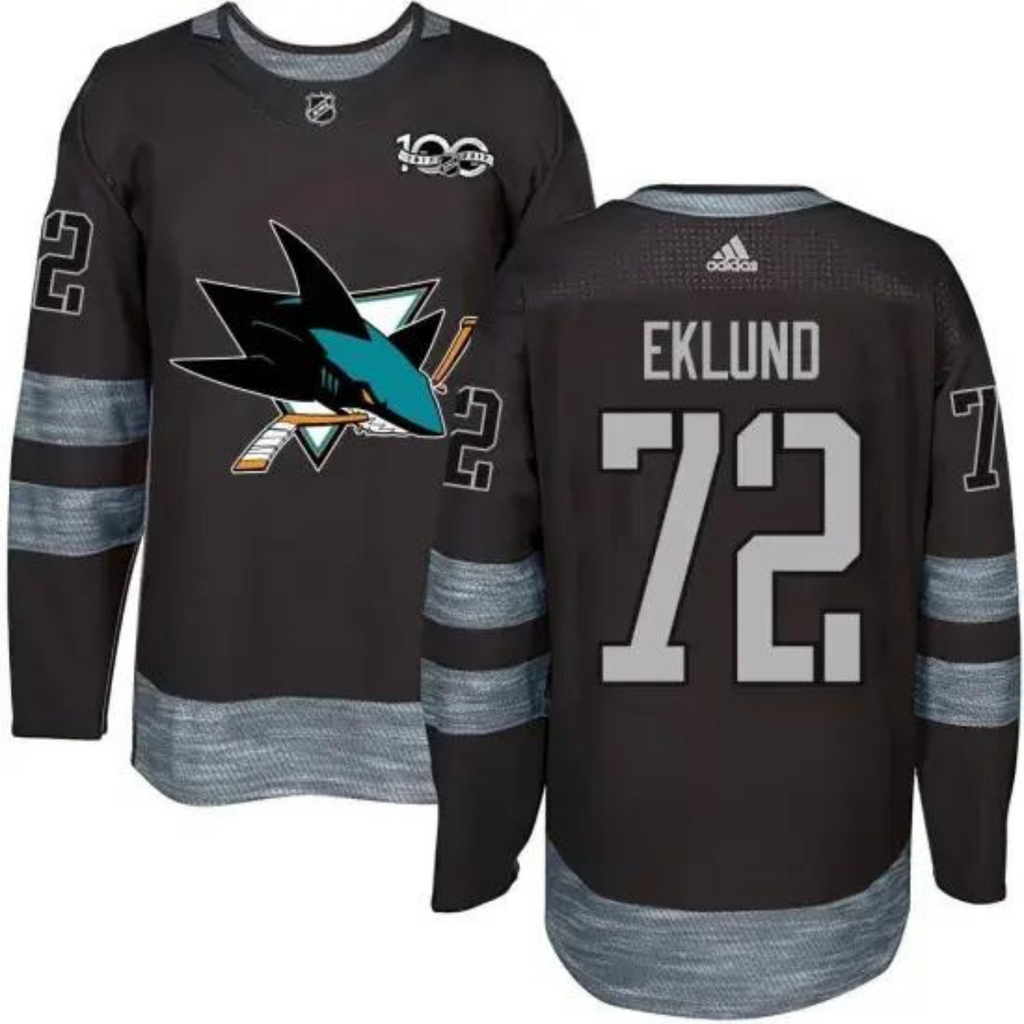 William Eklund San Jose Sharks 72 Jersey