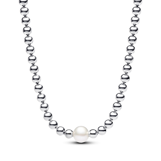 Treated Freshwater Cultured Pearl & Beads Collier Necklace