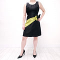 PRADA SATIN DRESS WITH BOW - SIZE 38