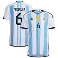 German Pezzella Argentina 6 FIFA World Cup Jersey
