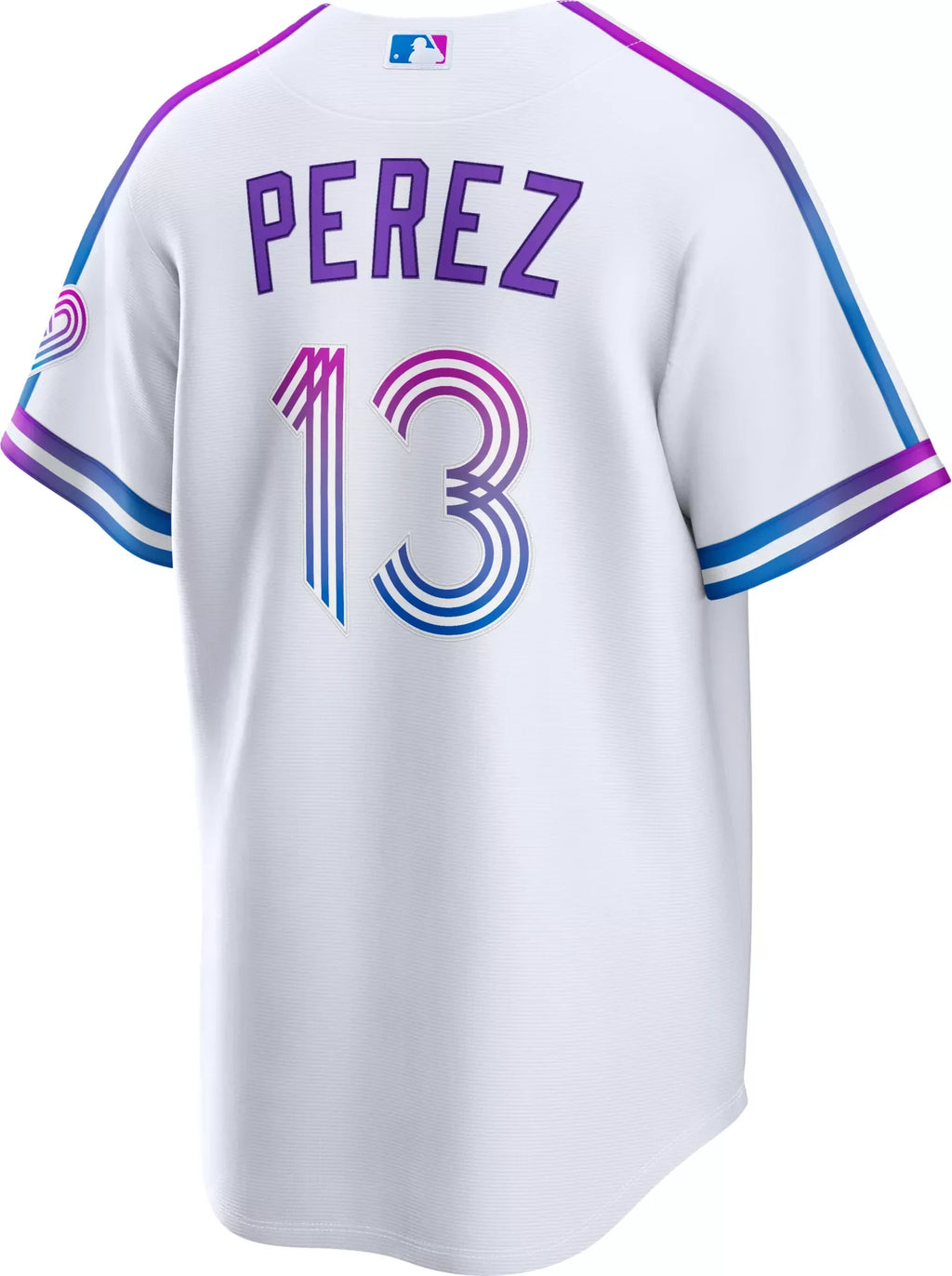 Kansas City Royals City Connect Jersey Perez 13 White Baseball Jersey