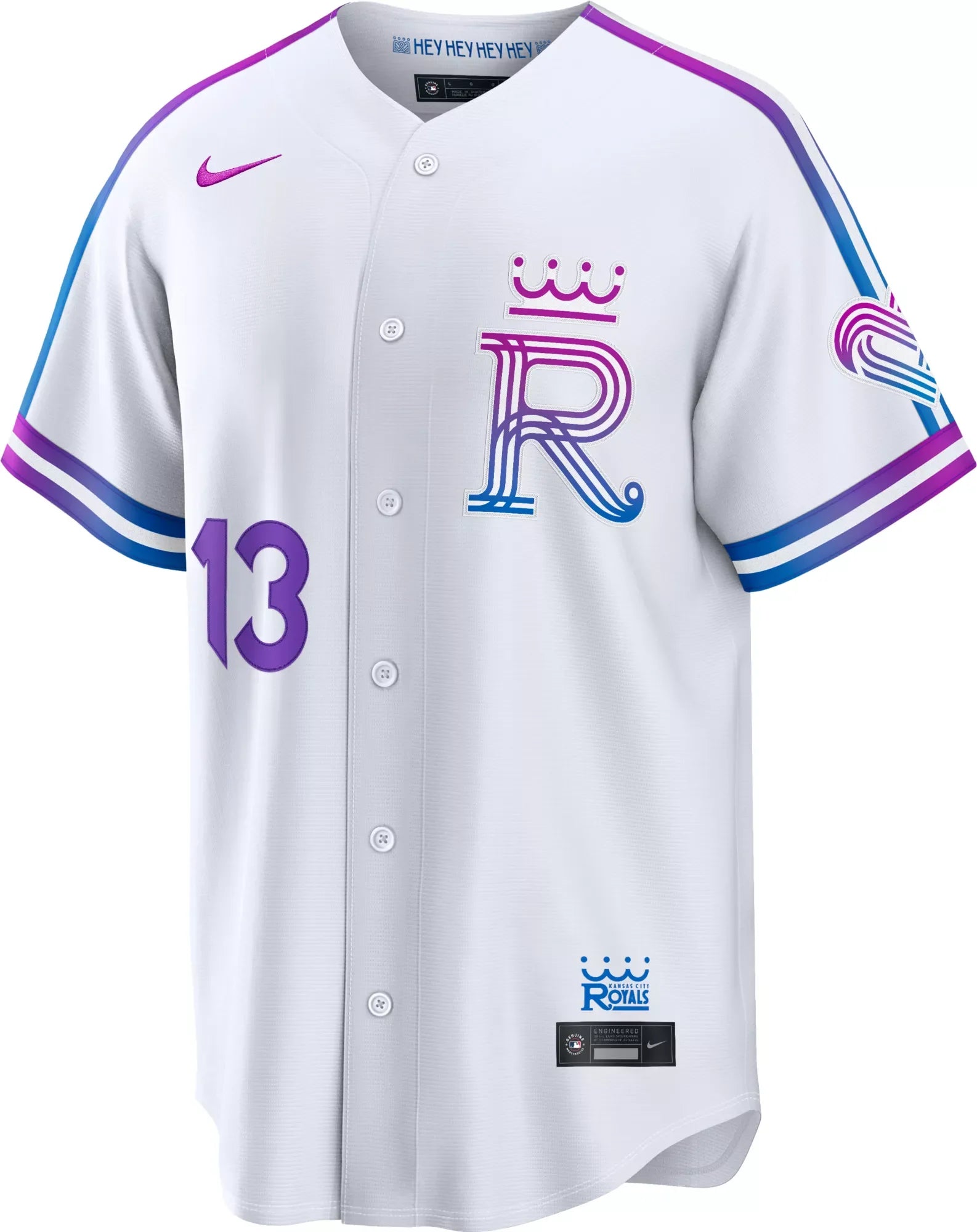 Kansas City Royals City Connect Jersey Perez 13 White Baseball Jersey