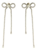 Self Portrait Women 'Crystal Droplet Bow' Earrings