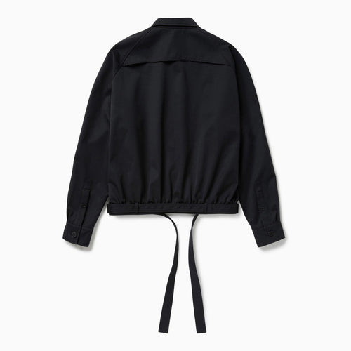 1989 Studio Dark Blue Short Trench Jacket Women