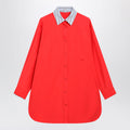 Loewe Red Cotton Shirt Dress Women