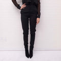 SAINT LAURENT BLACK TUXEDO PANTS - SIZE 34