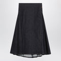 Jacquemus Lavoir De-Nã®Mes Skirt In Navy Blue Denim Women
