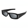 SLM 140 Black Rectangular Sunglasses