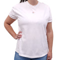 STELLA MCCARTNEY WHITE T-SHIRT WITH STAR DETAIL - SIZE 42