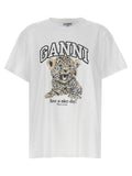 Ganni Women 'Leopard' T-Shirt