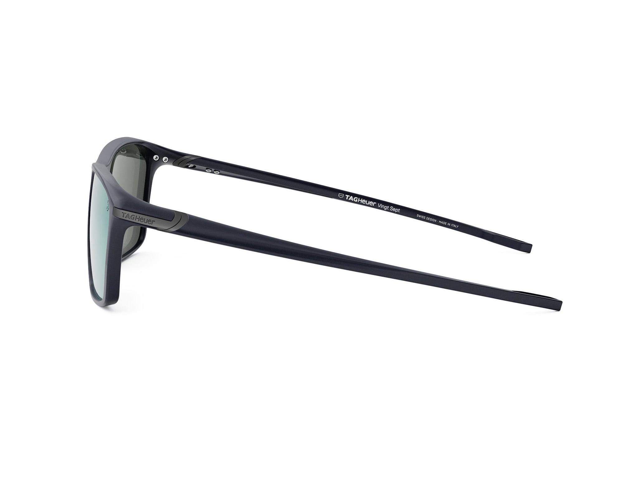Blue Rectangular Injected Sunglasses