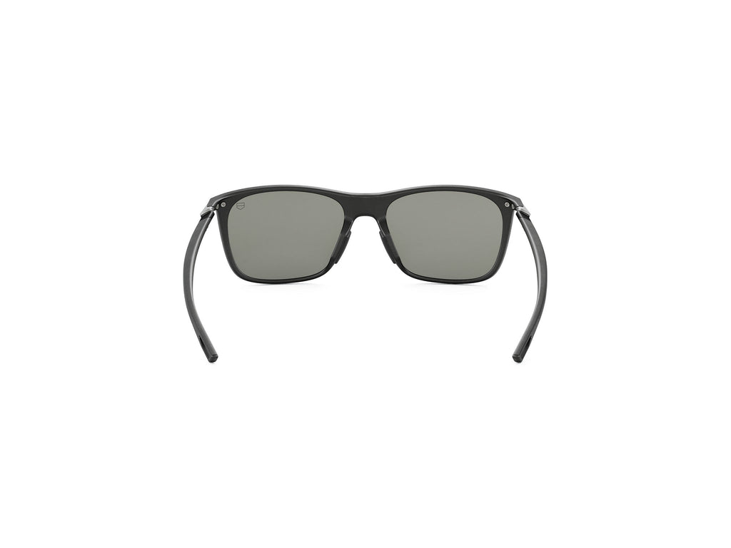 Ultramatte Black Rectangular Injected Sunglasses