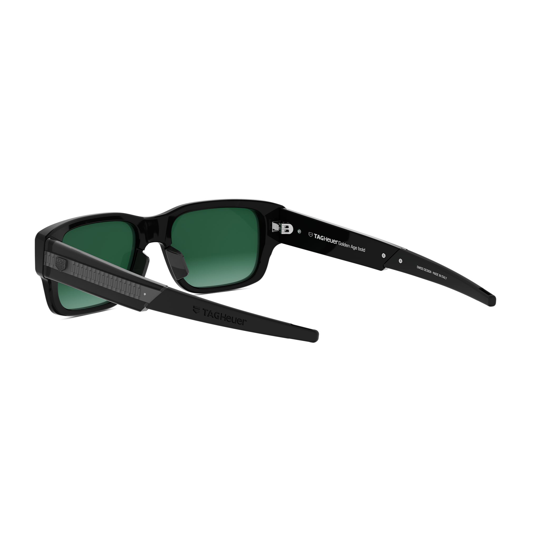 Black Rectangular Acetate Sunglasses