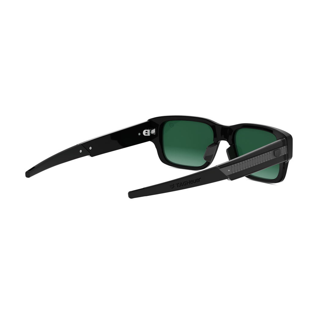 Black Rectangular Acetate Sunglasses