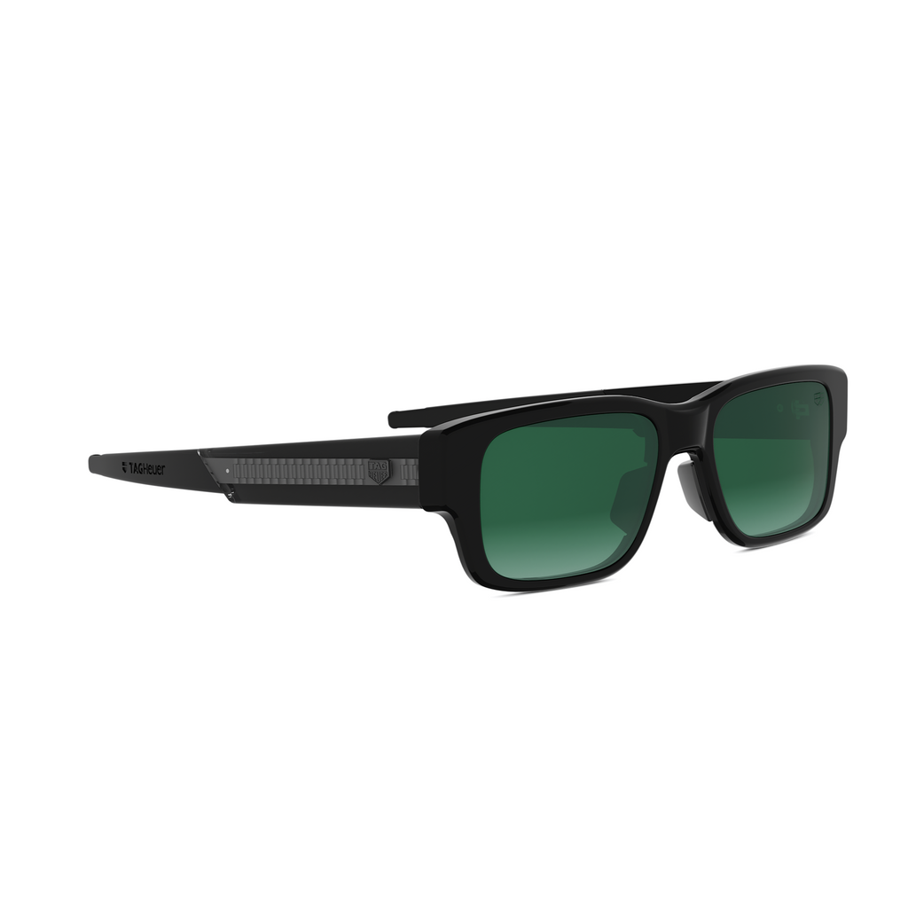 Black Rectangular Acetate Sunglasses