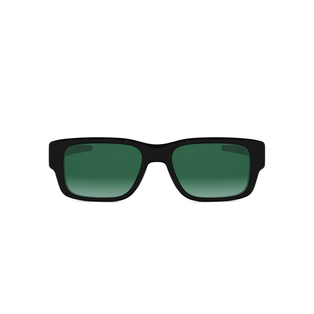 Black Rectangular Acetate Sunglasses