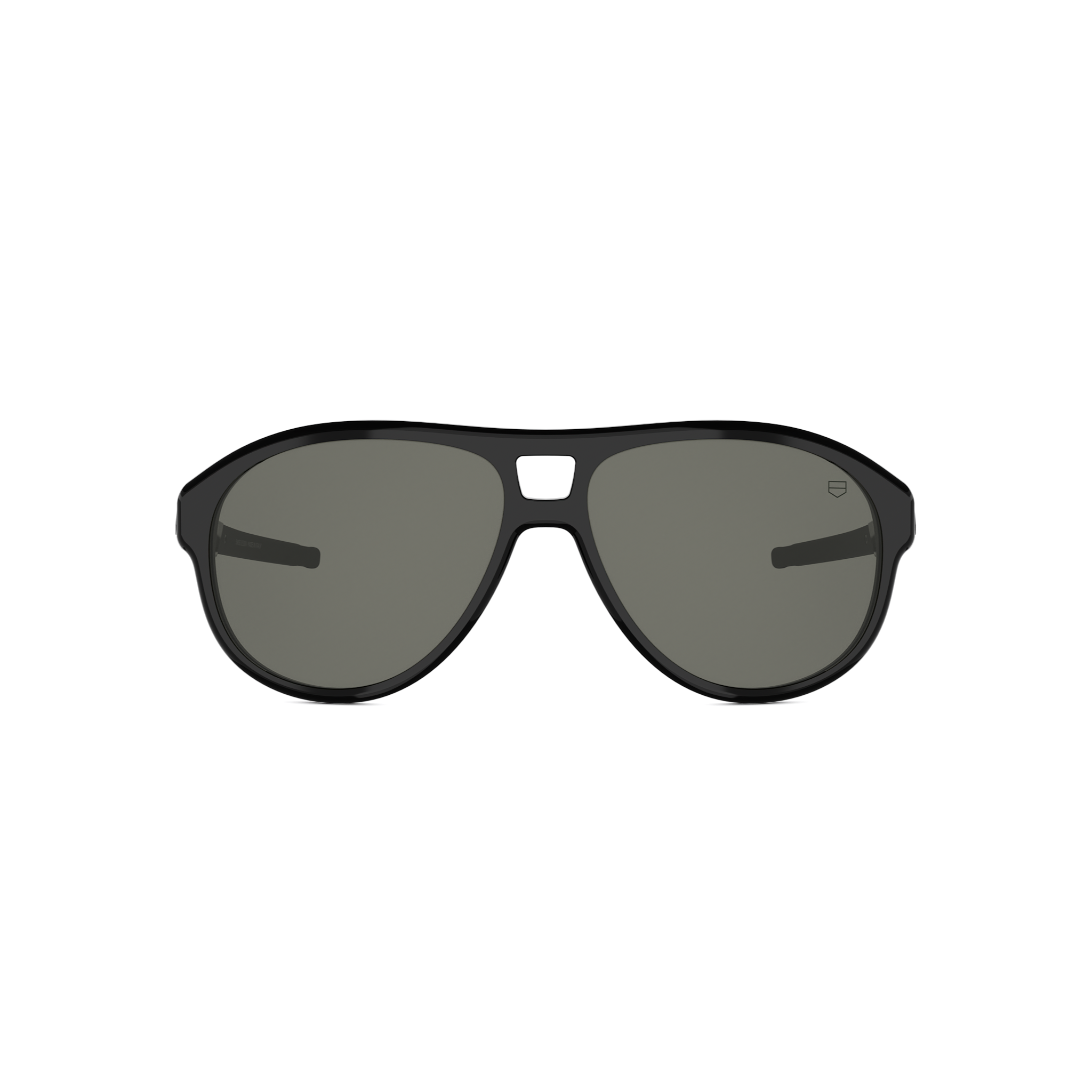 Black Pilot Acetate Sunglasses