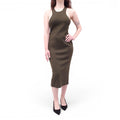 TOM FORD OLIVE GREEN KNIT DRESS - SIZE M