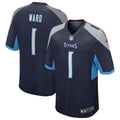 Tennessee Titans Alternate Game Jersey  2025 Draft First Round Pick - Navy - Cameron Ward
