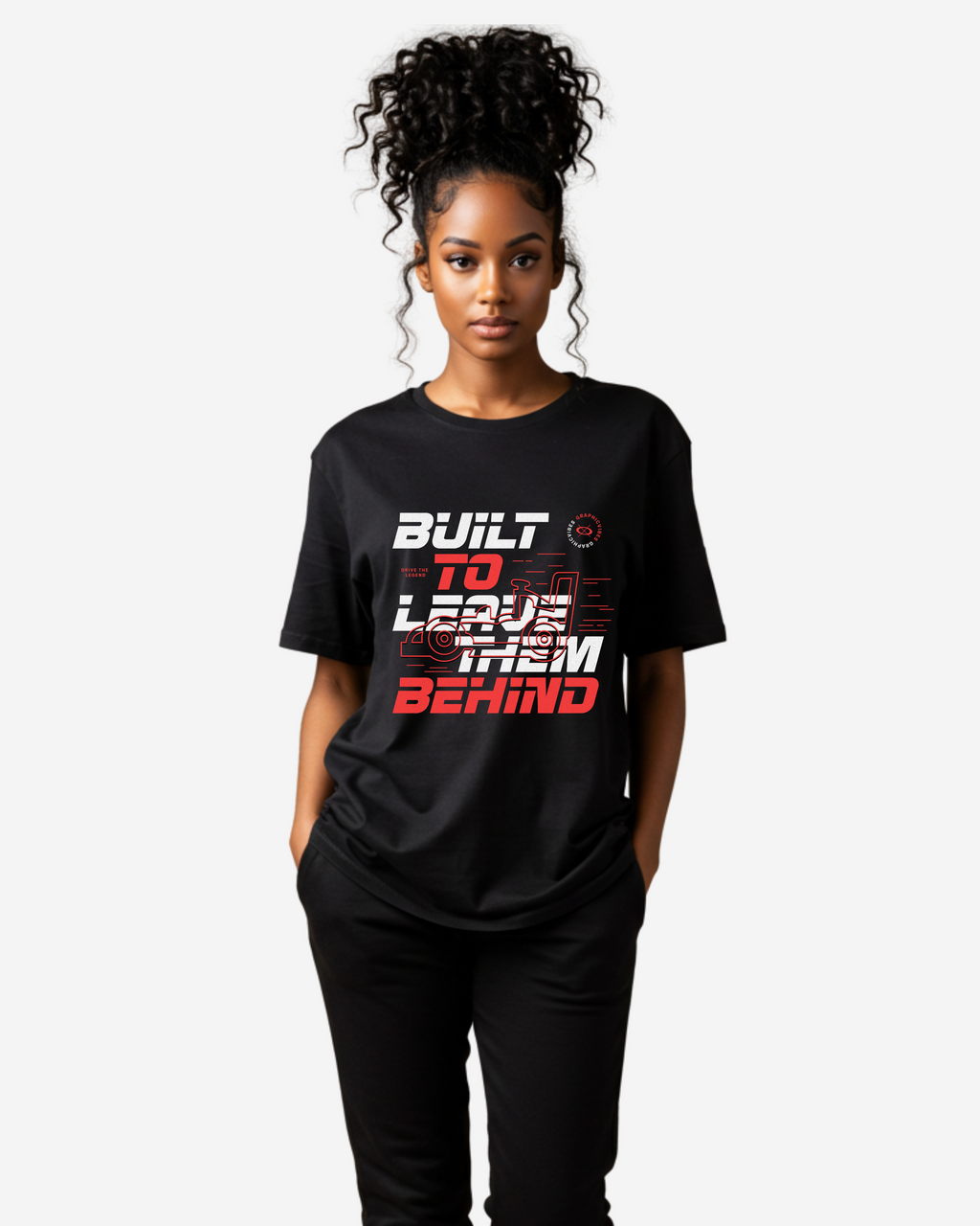 Typography Car Women's Oversized T-Shirt