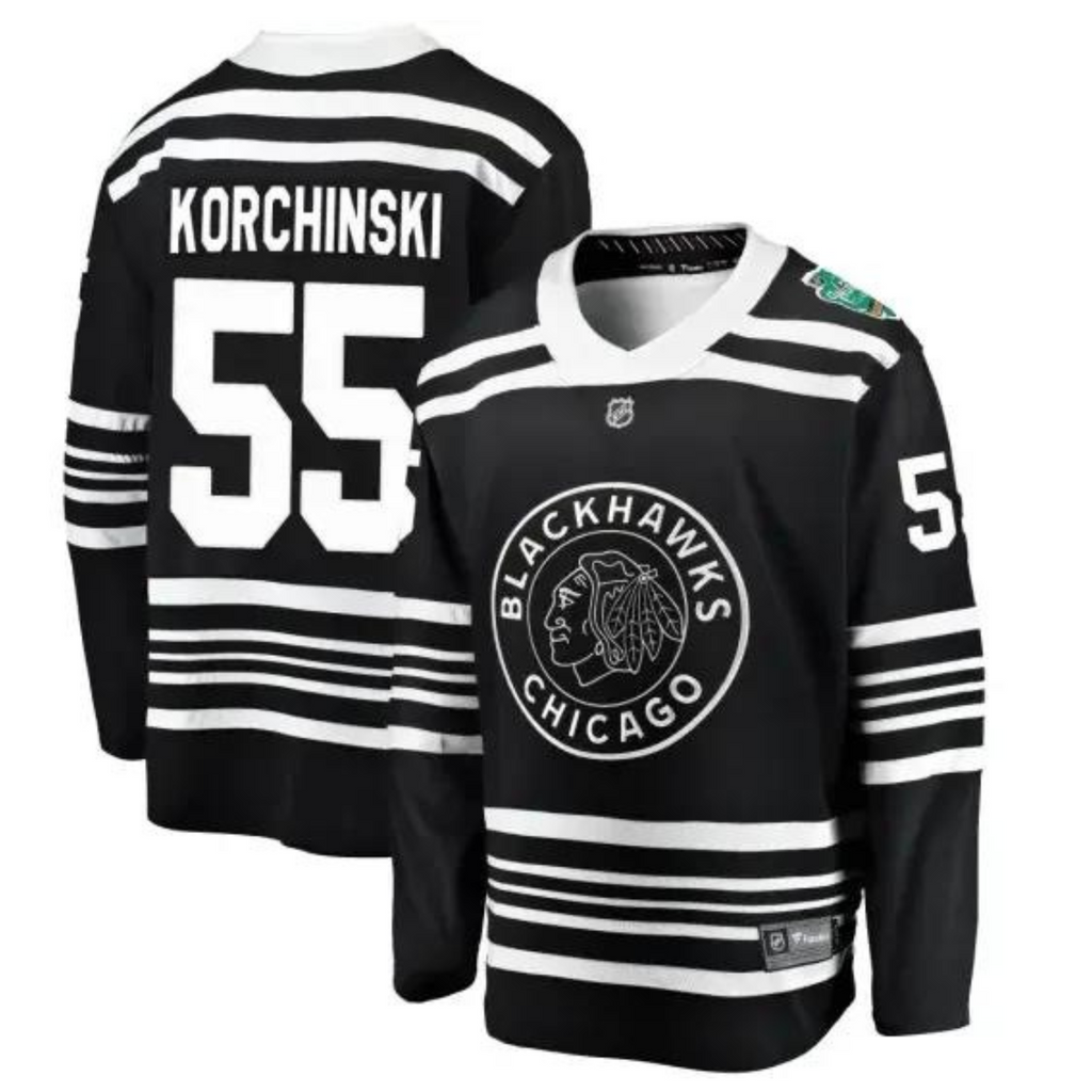 Kevin Korchinski Chicago Blackhawks 55 Jersey