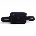 VERSACE BLACK MEDUSA EMBLEM MESSENGER BAG