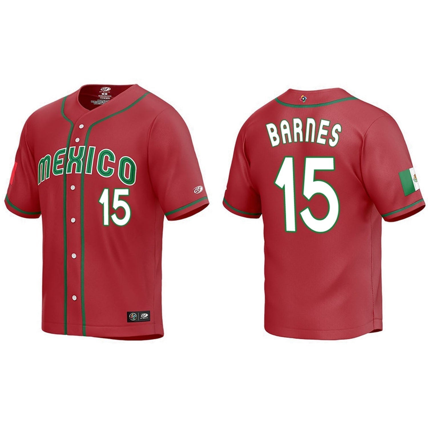 WBC Austin Barnes Mexico 15 Jersey