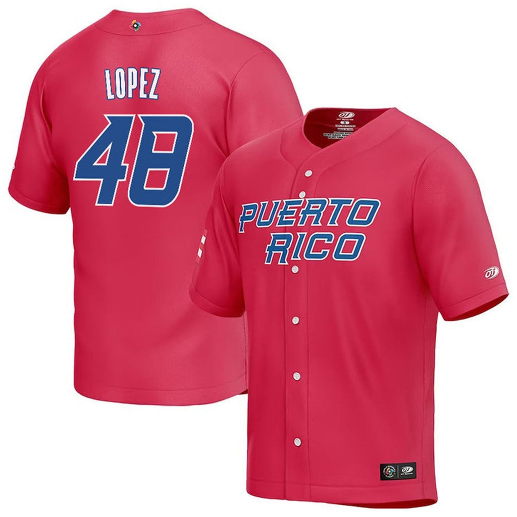 WBC Jorge Lopez Puerto Rico 48 Jersey