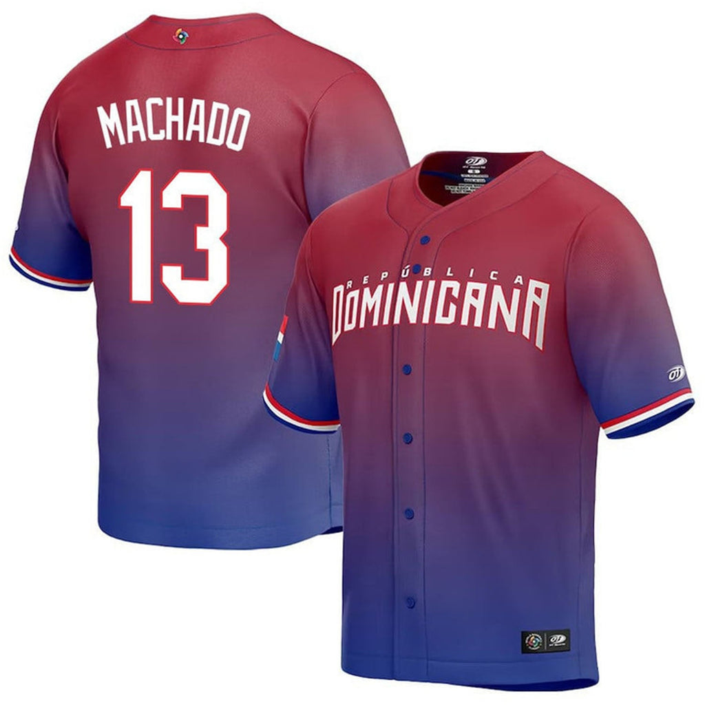 WBC Manny Machado Dominican Republic 13 Jersey