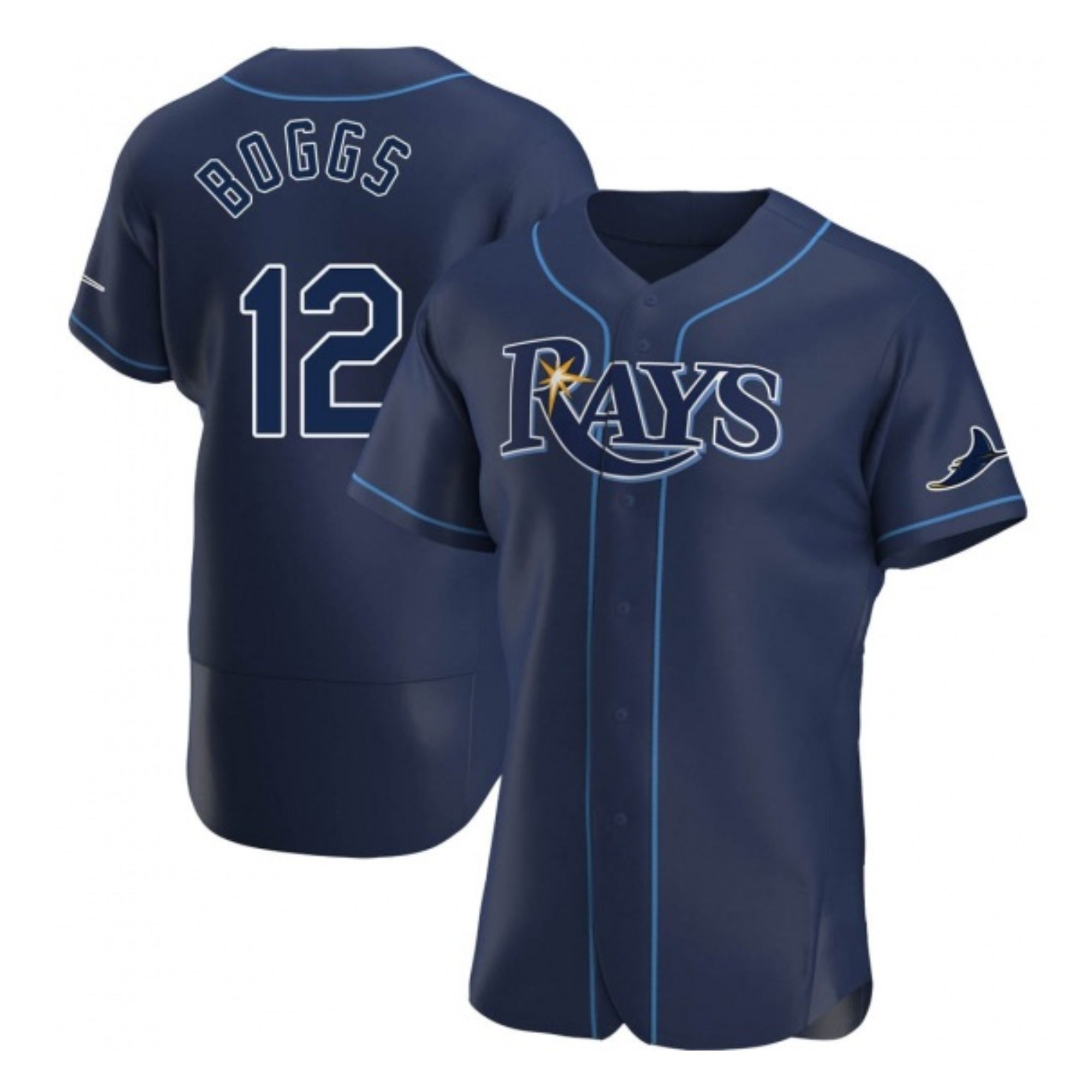 Wade Boggs Tampa Bay Rays 12 Jersey