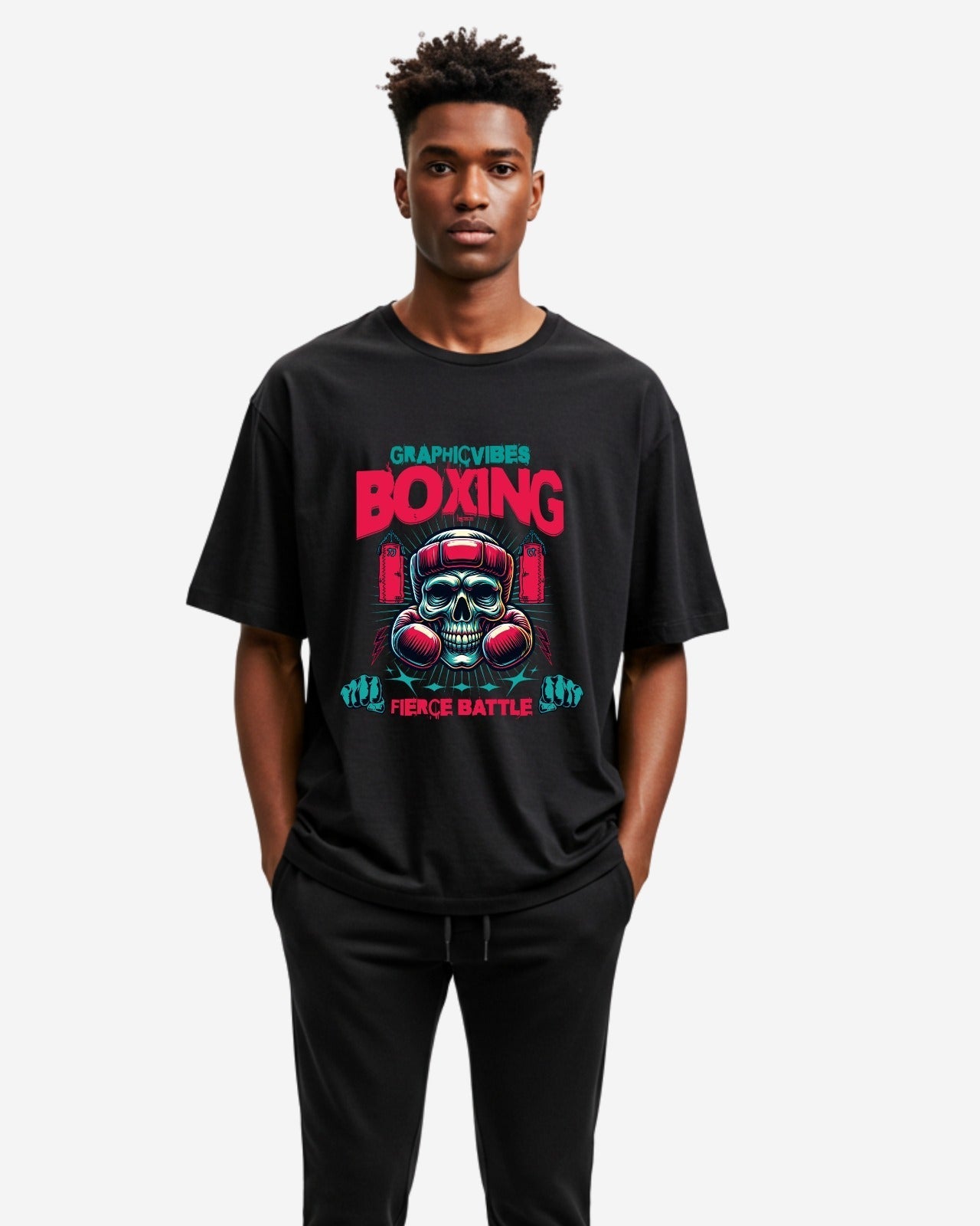 Boxing Men's Oversized T-Shirt