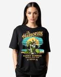 Art Illustration Retro Summer Women's Oversized T-Shirt