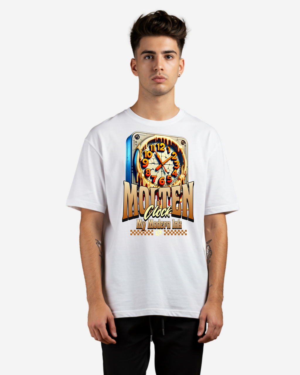 Dripping Time Men's Oversized T-Shirt