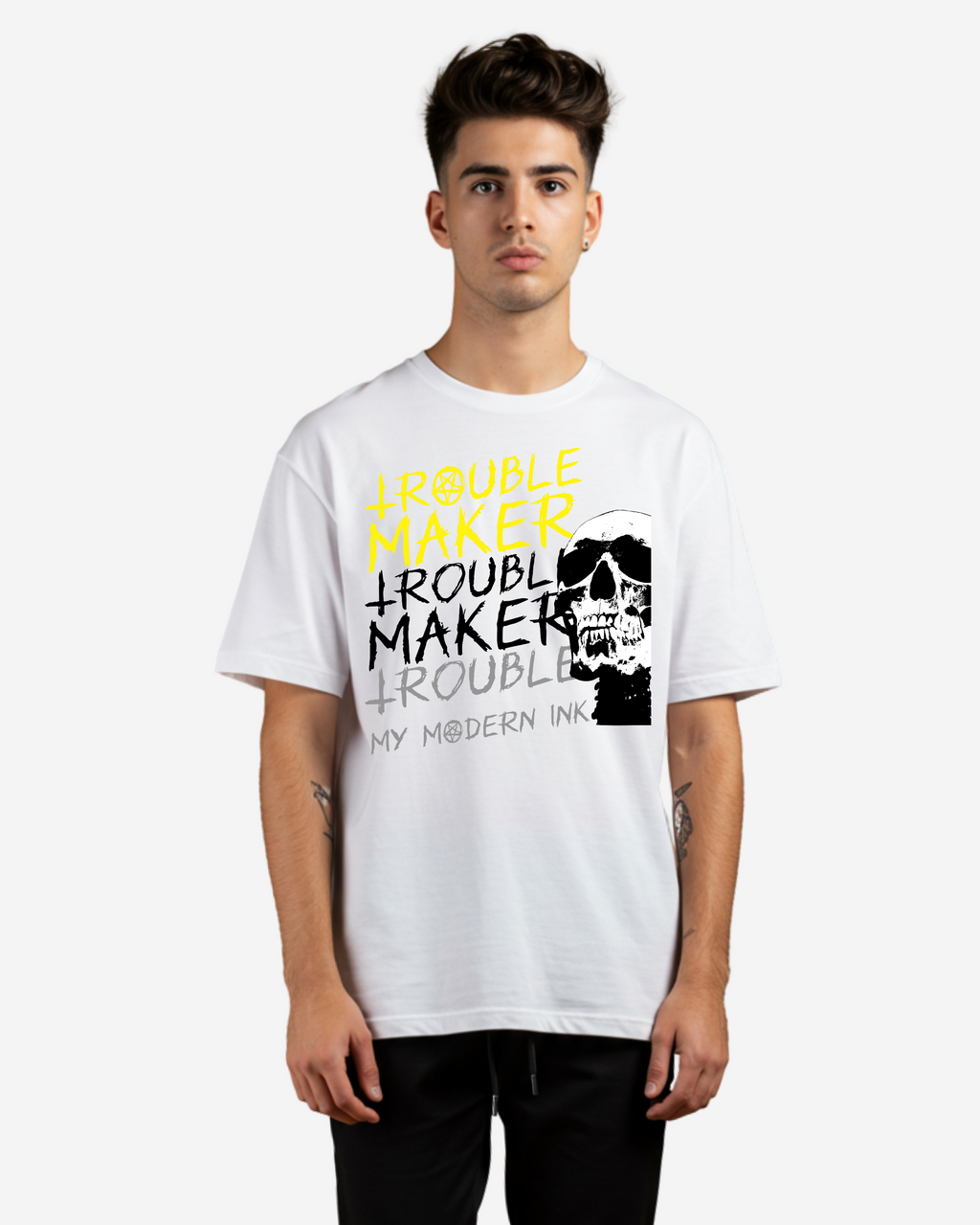 Trouble Maker Men's Oversized T-Shirt