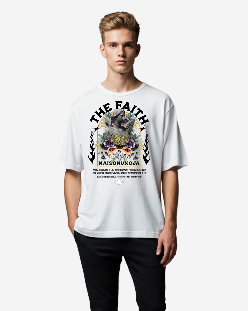 Vintage Flower Oversized T-Shirt