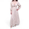 XIRENA CREAM COTTON MAXI DRESS WITH BOW DETAIL - SIZE XS