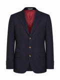 Brunello Cucinelli Men Blue Virgin Wool Flannel Deconstructed Blazer