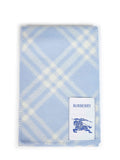 Burberry Women Dive Blue Check Wool Scarf