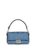 Fendi Women Blue Baguette Shoulder Bag