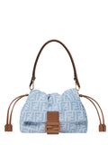 Fendi Women Light Blue Medium Baguette Mamma Bag