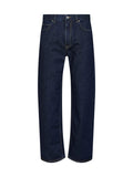 Fendi Men Dark Blue Cotton Denim Straight Jeans