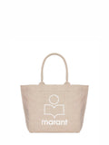 Isabel Marant Women Small Yenky Faded Cotton Bag With Logo