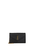 Saint Laurent Women Classic Cassandre Pouch In Grain De Poudre Leather By Saint Laurent